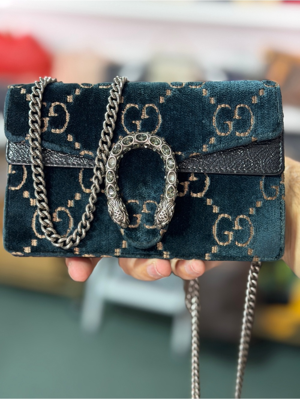 Gucci Mini Velvet GG Dionysus
